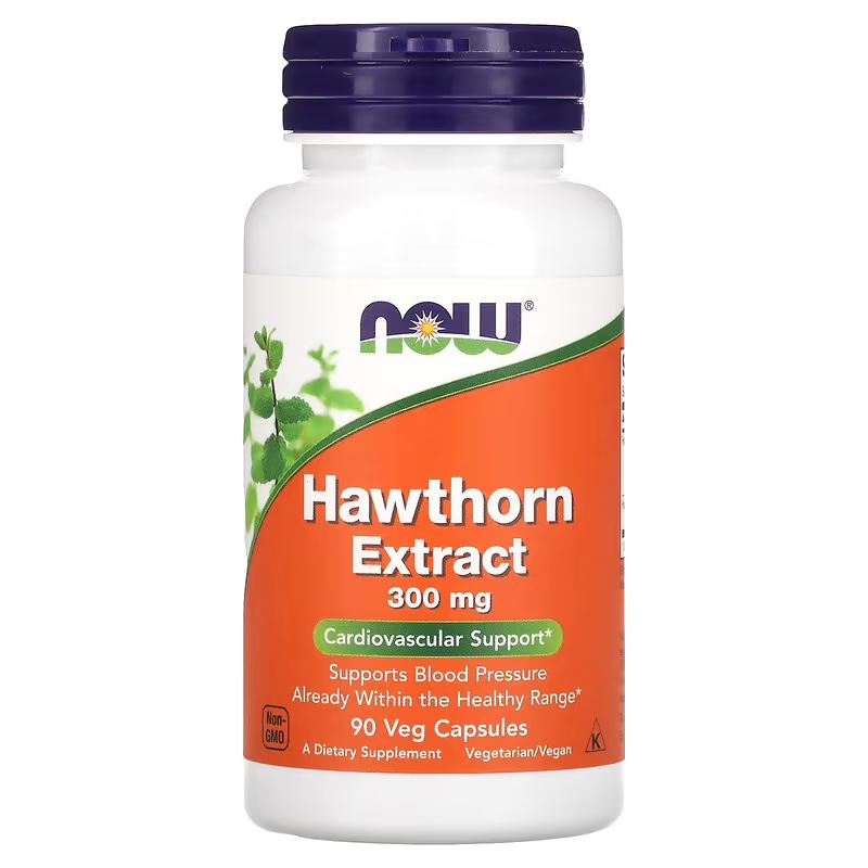 나우푸드 <b>호손 추출물 300mg</b> 90베지캡슐 산사나무 NOW Foods Hawthorn