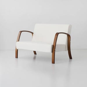 벤우드 2인 소파 YC12AD 브라운/아이보리, 2인용