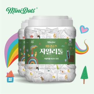 미니닷츠 자일리톨 캔디 어린이 간식 유아 무설탕 180정 180g, 2개