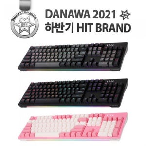 ABKO AN02 블랙 RGB BAR 축교환 기계식 키보드 (청축) 키보드 / M