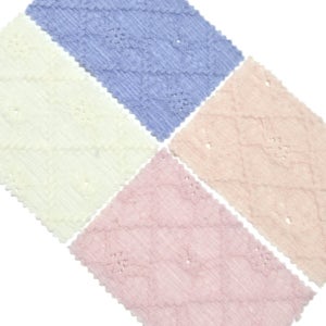 에뛰드 파스텔 엠보싱 플라워 다이아 펀칭 니트원단 5칼라 다이마루 스판 비비드