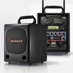 빅보스 PWA-H632CB 200W 앰프스피커 블루투스 USB CD 무선2개 VICBOSS