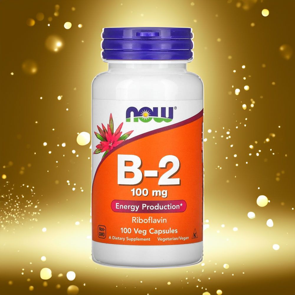 나우푸드 리보플라빈 <b>비타민</b> B 군 <b>B2</b> 역할 효능 100mg 100캡슐 NOW Foods
