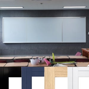 대형 법랑 칠판 4000x1220 반무광 화이트보드 학교 학원 회사 제작 설치 파주칠판