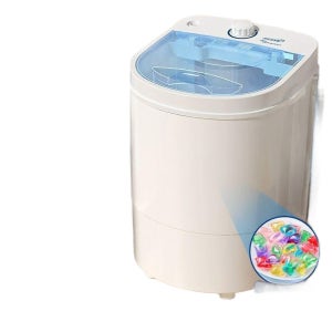 스탠드형 소형 미니 원룸 물 기계 1인용 세탁 빨래 세탁기 4.5KG 단일 비틀림 순백 표준형