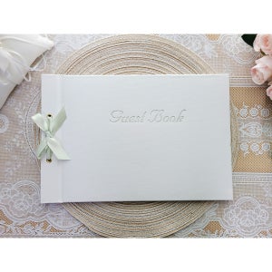 방명록 화이트 A4사이즈 줄칸 무지 택