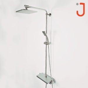 제이시엘 니켈 해바라기 레인샤워 샤워기수전 선반형 3way 수도꼭지 C1-700PLUS