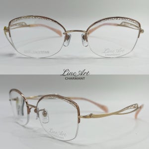 CHARMANT 샤르망 라인아트 XL 1702 여성 반무테 일본 수입 안경