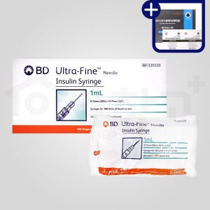 BD 인슐린 주사기 100개입 실린지 시린지 일회용 멸균 주사 당뇨 29G 12.7mm