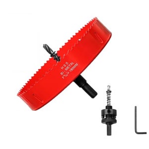 바이메탈 홀쏘 190mm 고정형아바 목공 석고 smc 플라스틱 홀소 원형 구멍 홀커터