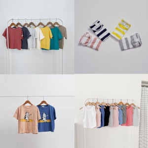 티셔츠 나시 유아 아동 키즈 주니어 남아 여아 이너 여름 등원 초등 어린이 단체복