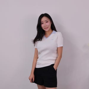 라코스테 25S 여성 조직감 반팔 폴로 여름 니트 스웨터 AF220E-55G 화이트