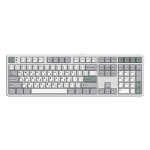 (사무용 유무선키보드) GK798PRO 3모드 폼떡 가스켓 저소음기계식키보드 메탈 화이트, KTT블루 저소음 포각, 43g