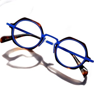 고급 콤비 메탈 뿔테 안경 블루라이트 차단 작은 고도수 고도근시 돋보기테 명품 안경테