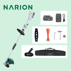 나리온 42V 경량형 무선 전기 충전식 전동 예초기 2.0Ah 배터리 세트