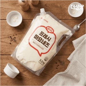 롯데 델가 프레시 마요네즈 스파우트 3.2kg 대용량 업소용