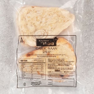 인도 갈릭 난 350g 커리 전통 빵 버터