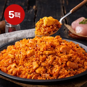 흑닭 더 빅 닭가슴살 직화짬뽕맛 볶음밥 350g 5팩