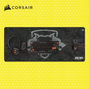 커세어 K65 RGB PLUS+M75 RGB 초경량+HS80 RGB+MM300 2XL 무선 게이밍 콜오브듀티 블랙옵스6 에디션 세트