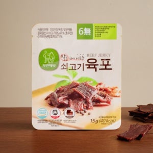 어린이 육포 아기 돌아기 간식 부드러운 소고기 돼지고기 육포, 15g, 10개 (소고기)