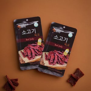 어린이 육포 아기 돌아기 간식 부드러운 소고기 돼지고기 육포, 30g, 5개 (소고기)