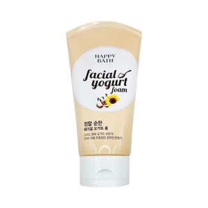 해피바스 대용량 세안제 버블 지성 거품 클렌징 클렌저 훼이셜 요거트 순한폼 250g 2개