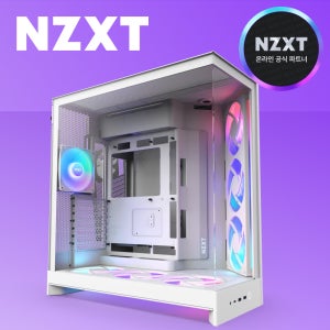 [국내정발] NZXT H9 FLOW V2 RGB PLUS 어항케이스 미들타워 화이트
