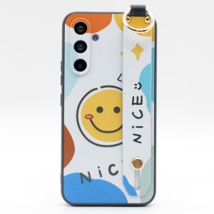 스마일 핑거 스트랩 젤리 케이스 화이트, 갤럭시 버디4