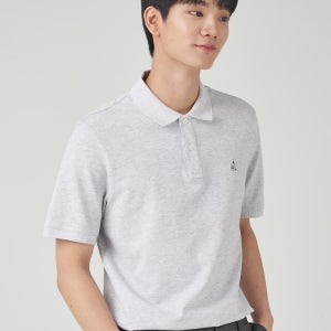 빈폴멘 남녀공용 베이직 피케 티셔츠 라이트그레이 BC3242E012