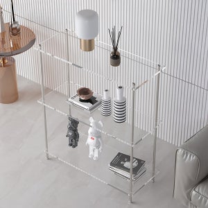 아크릴 선반 모듈 거실 3단 다용도실 수납 선반