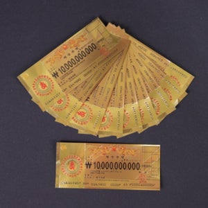 100억수표 금돈 복돈 백억 가짜 고액 수표 가짜돈, 10장