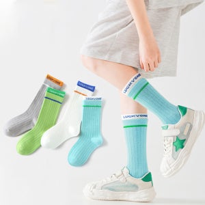 럭키 투데이 유아 초등 키즈 남아 아동 종아리 양말 4종세트 J64
