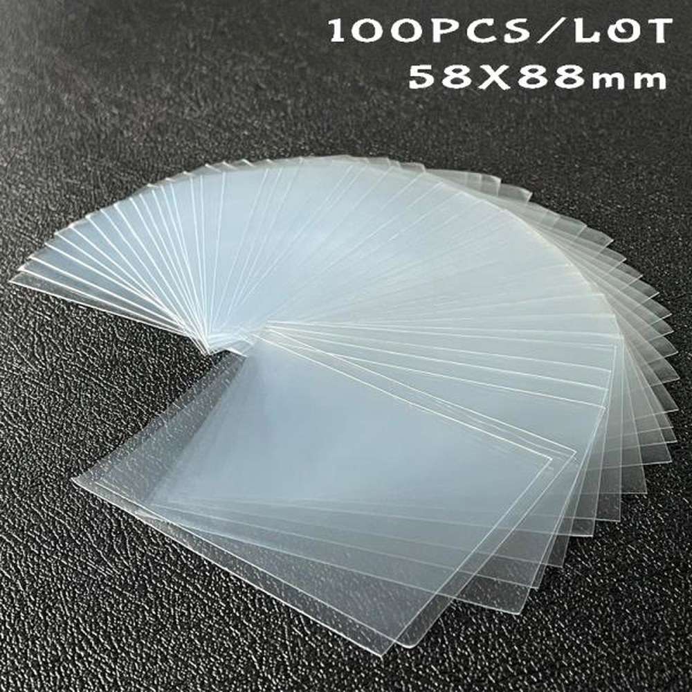 카드 슬리브 포토 클리어 콜북 포토북 뱃지 100pcs 투명 클리어카드 1 1장 테스트.
