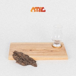 위스키 올리브 테이스팅 보드 플레이팅 도마 내추럴