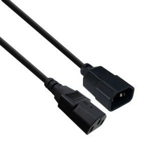 국산 캡코드 연장 전원케이블 PC 컴퓨터 UPS AC 파워 코드 연장선 2m, 1개