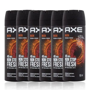 [6팩] AXE 데오드란트 악스 바디 스프레이 머스크 150ml x 6개
