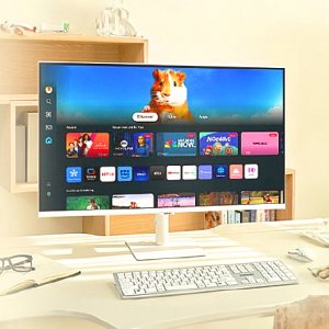 삼성 80cm(32인치) 스마트TV 삼탠바이미 모니터 M5 화이트 미러링 유튜브 넷플릭스
