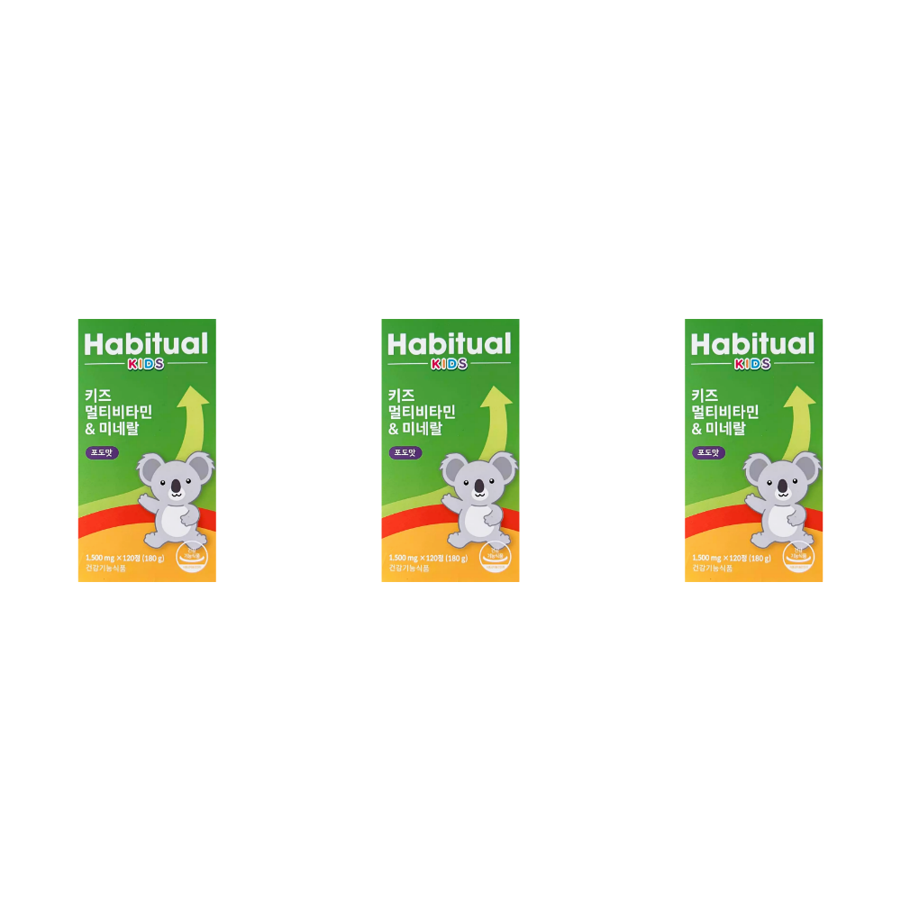 <b>해비추얼</b> <b>와이즐리</b> 키즈 멀티비타민 미네랄 2개월분 3개