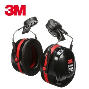 3M H10P3E 경량 방음귀덮개 안전모부착형 차음 27dB 소음방지