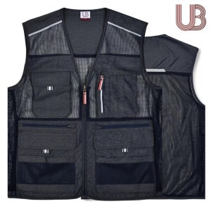 여름작업조끼 고급 망사 작업조끼 남자 워크업
