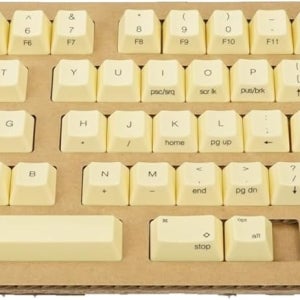 해피해킹 HHKB 키캡 키톱 영문 각인 PD-KB400KTLYC 옐로우 노란색 프로패셔널