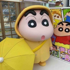짱구 대형 피규어 42cm 우비짱구 크레용신짱 흰둥이 큰 인형 선물