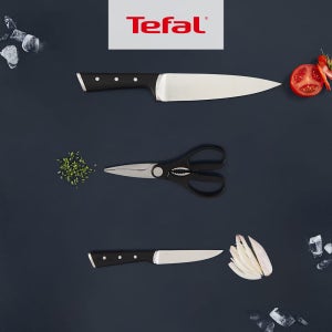 [3종세트] 테팔 셰프 주방칼 아이스포스 식도 20cm + 과도 11cm + 주방가위