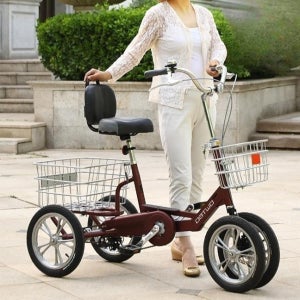 역삼륜 자전거 성인용 세발 3륜 배달 어르신자전거 어르신