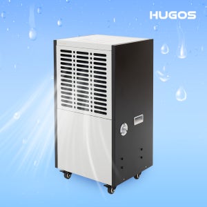 휴고스 산업용 이동식 제습기 100L 고효율 대용량 공업용 업소용 공장 창고 컴팩트형