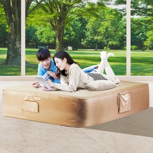 에어침대 자충매트 휴대용매트리스 텐트 경량에어매트 야외 웨이브블럭에어매트 40cm 더블