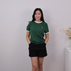 라코스테 25S 여성 기능성 냉감프린트 반팔티셔츠 BF700E-55GH