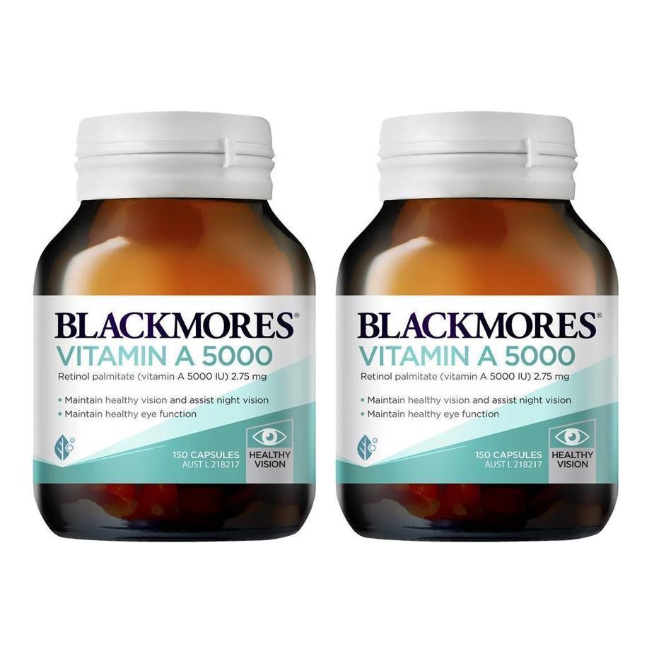 Blackmores <b>블랙모어스 비타민 A</b> 5000IU 아이 케어 캡슐 150정 2개
