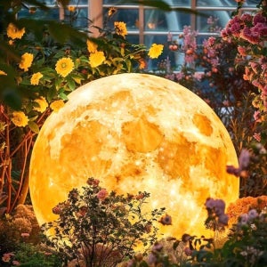대형 달조명 램프 카페 테라스 야외 포토존 조명 인테리어 보름달 조형물 커스터마이즈