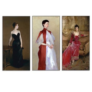 존 싱어 서전트 인물화 3점 소형 30x60cm 인테리어 액자 힐링 소품